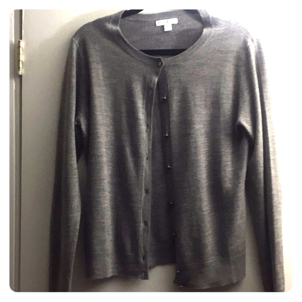 Gray cardigan